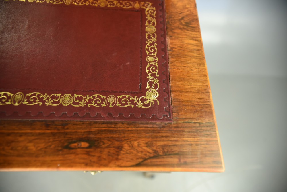 19th century Rosewood writing table desk Edwards & Roberts  View V