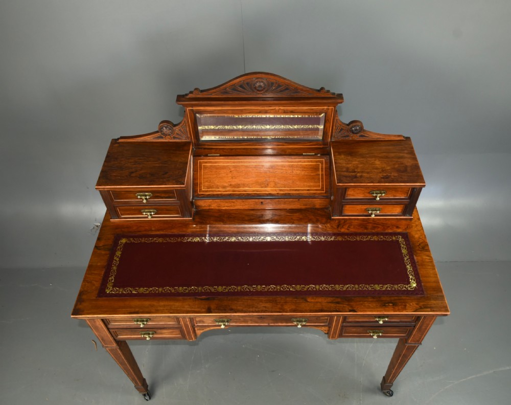 19th century Rosewood writing table desk Edwards & Roberts  View VI