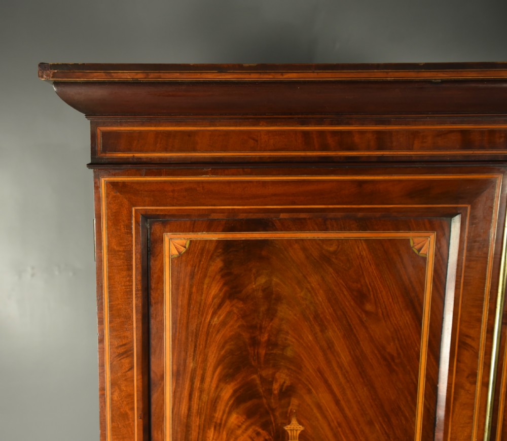 Georgian mahogany Gentlemans wardrobe  View V