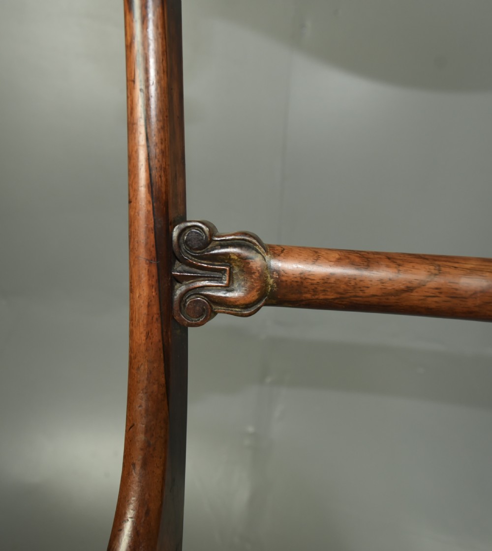 Set of four Regency Rosewood dining chairs  View IX