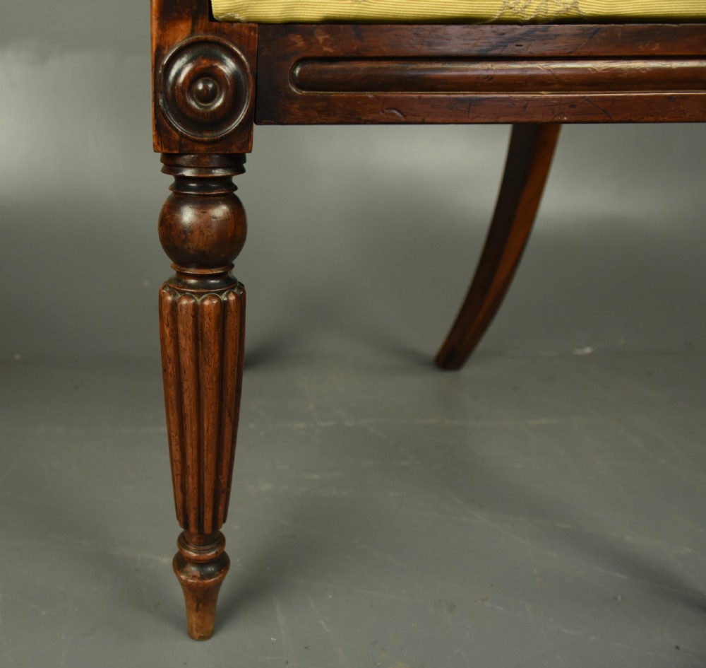 Set of four Regency Rosewood dining chairs  View X