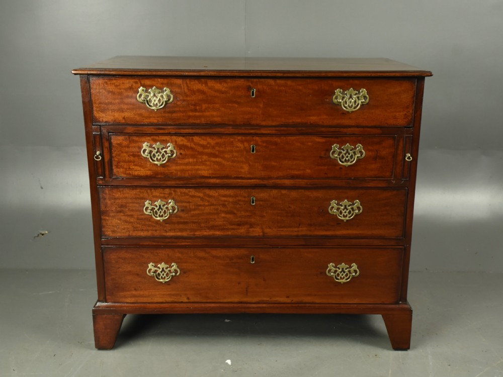 George II mahogany dressing gentleman's chest of drawers  View III