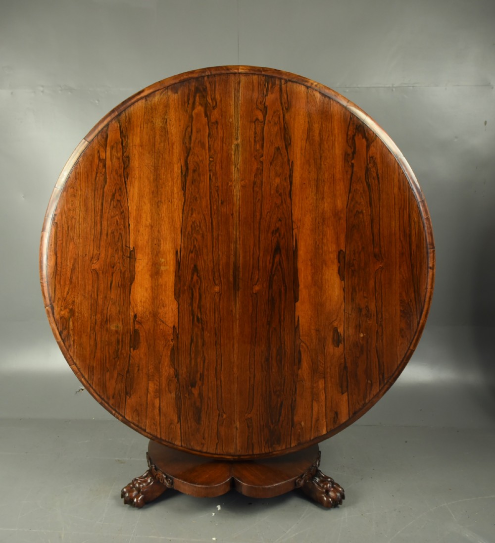Antique Regency rosewood dining table  View III