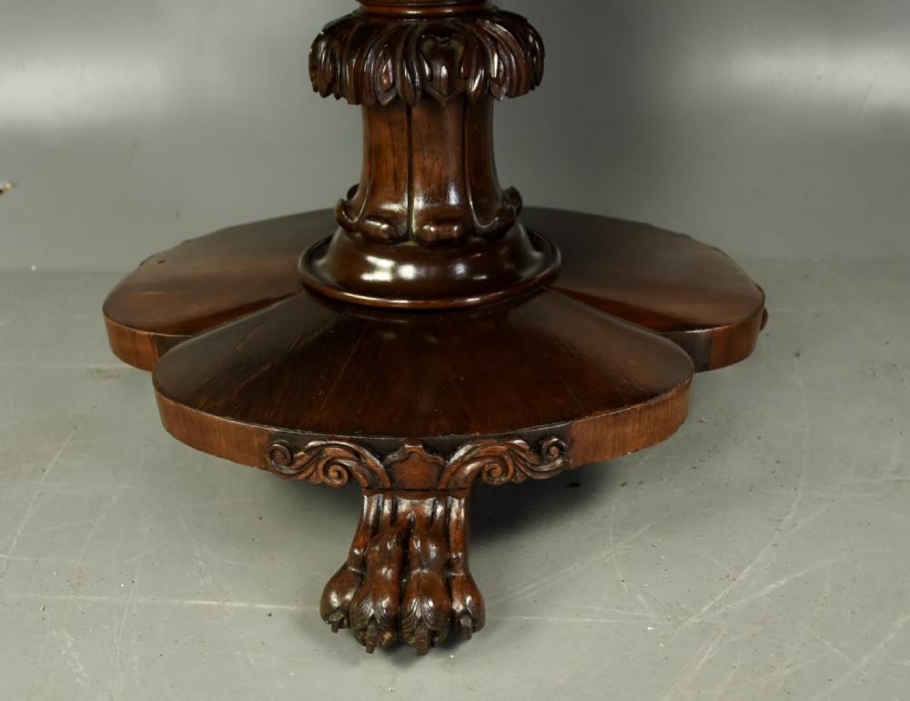 Antique Regency rosewood dining table  View VI