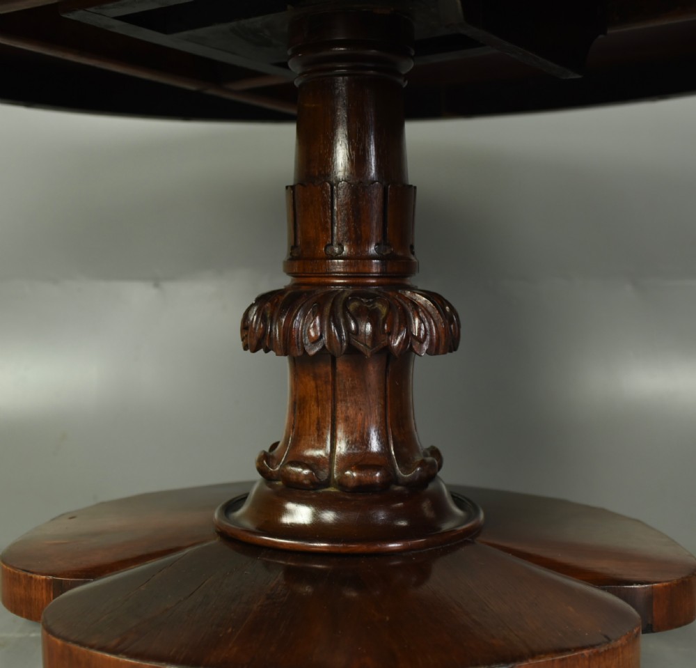 Antique Regency rosewood dining table  View VII