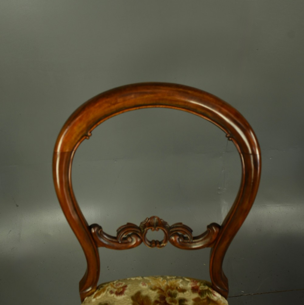 set of six Victorian dining chairs  View VII