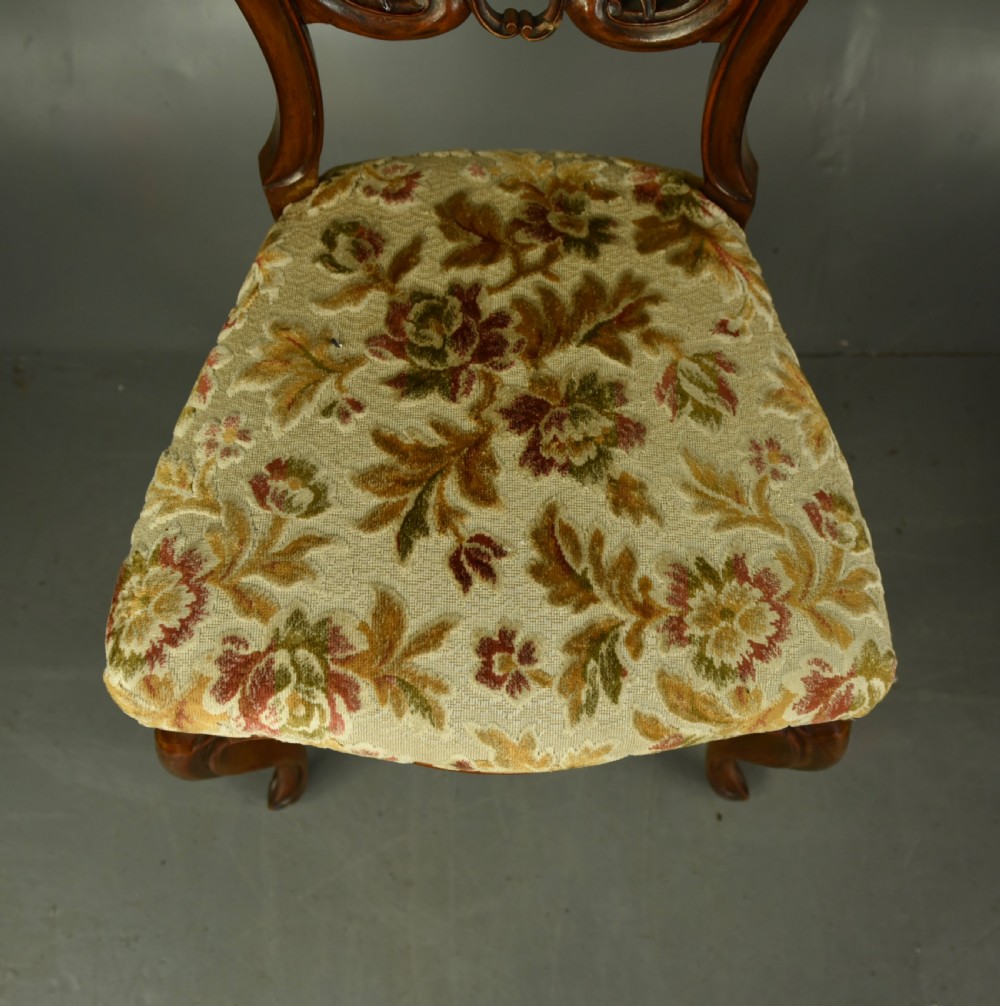 set of six Victorian dining chairs  View VIII