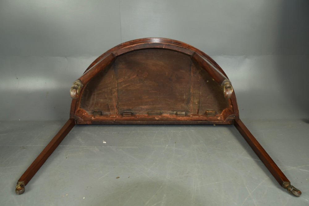 Pair of Georgian Demi lune console tables  View V