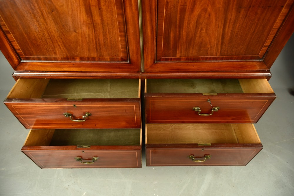 Georgian mahogany Gentlemen's wardrobe  View VIII