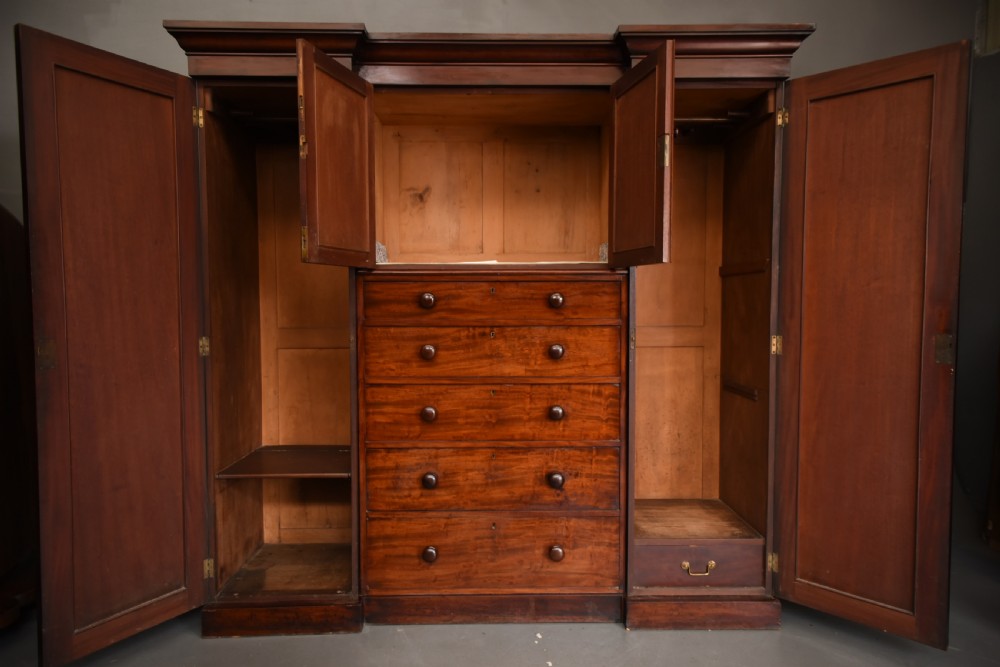 Victorian mahogany compactum wardrobe by Heal & son London View II