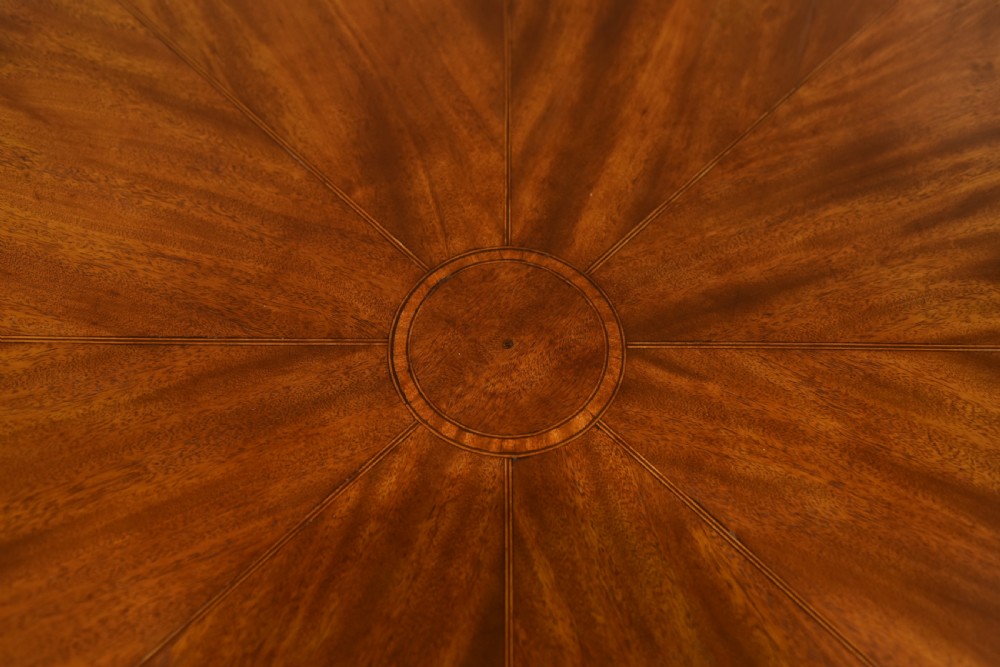 Regency mahogany drum table  View V