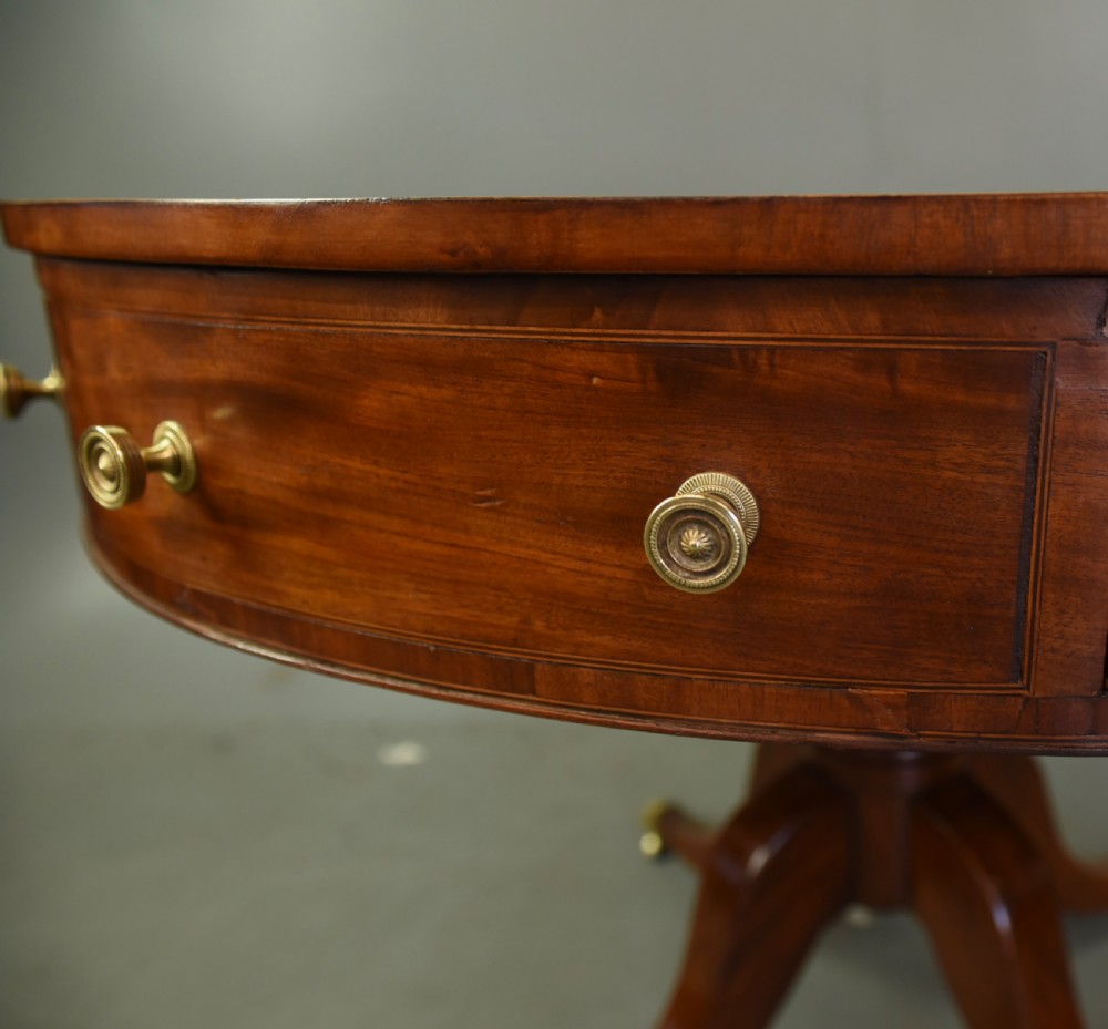 Regency mahogany drum table  View VI
