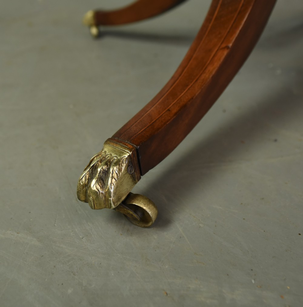 Regency mahogany drum table  View VII