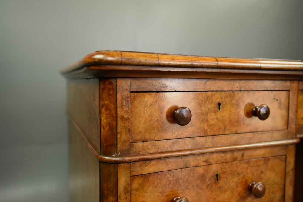 Victorian walnut pedestal desk Edwards & Roberts  View VI