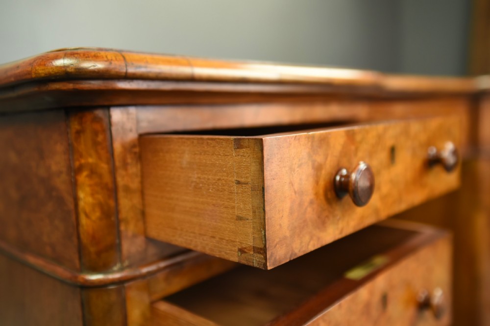 Victorian walnut pedestal desk Edwards & Roberts  View VIII