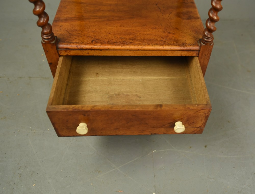 19th Century Victorian walnut whatnot  View VI