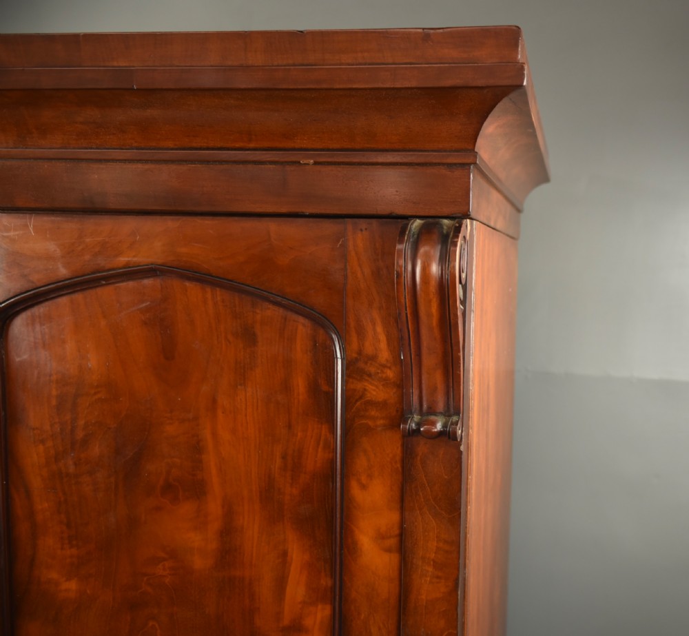 Victorian mahogany double wardrobe  View III