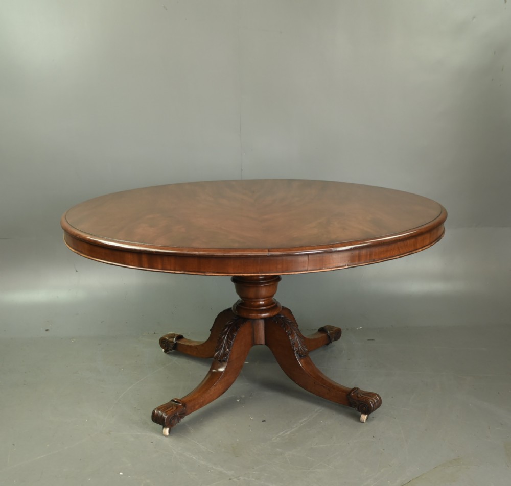 Regency mahogany dining table 