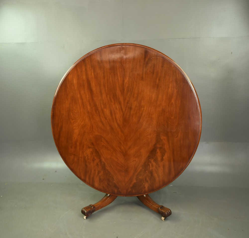 Regency mahogany dining table  View II
