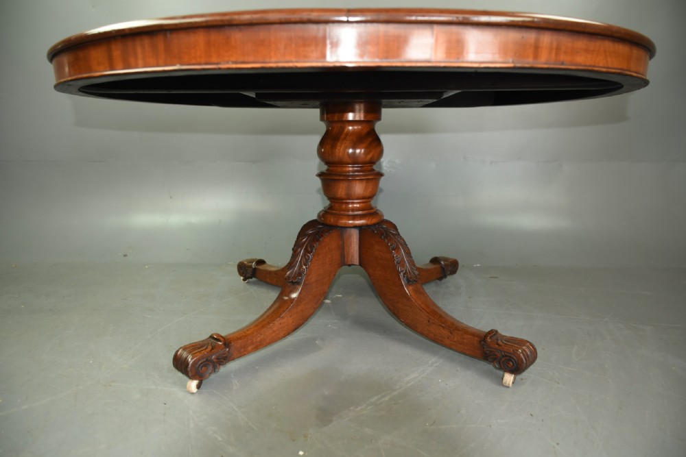 Regency mahogany dining table  View IV