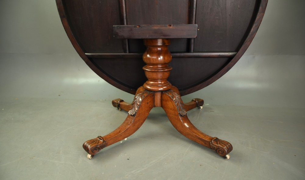 Regency mahogany dining table  View VI