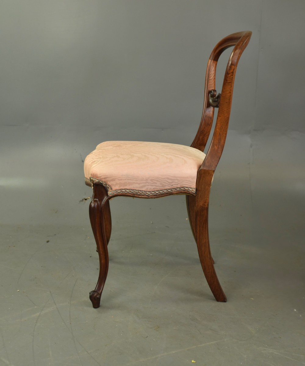 Set of six Victorian rosewood dining chairs  View IV
