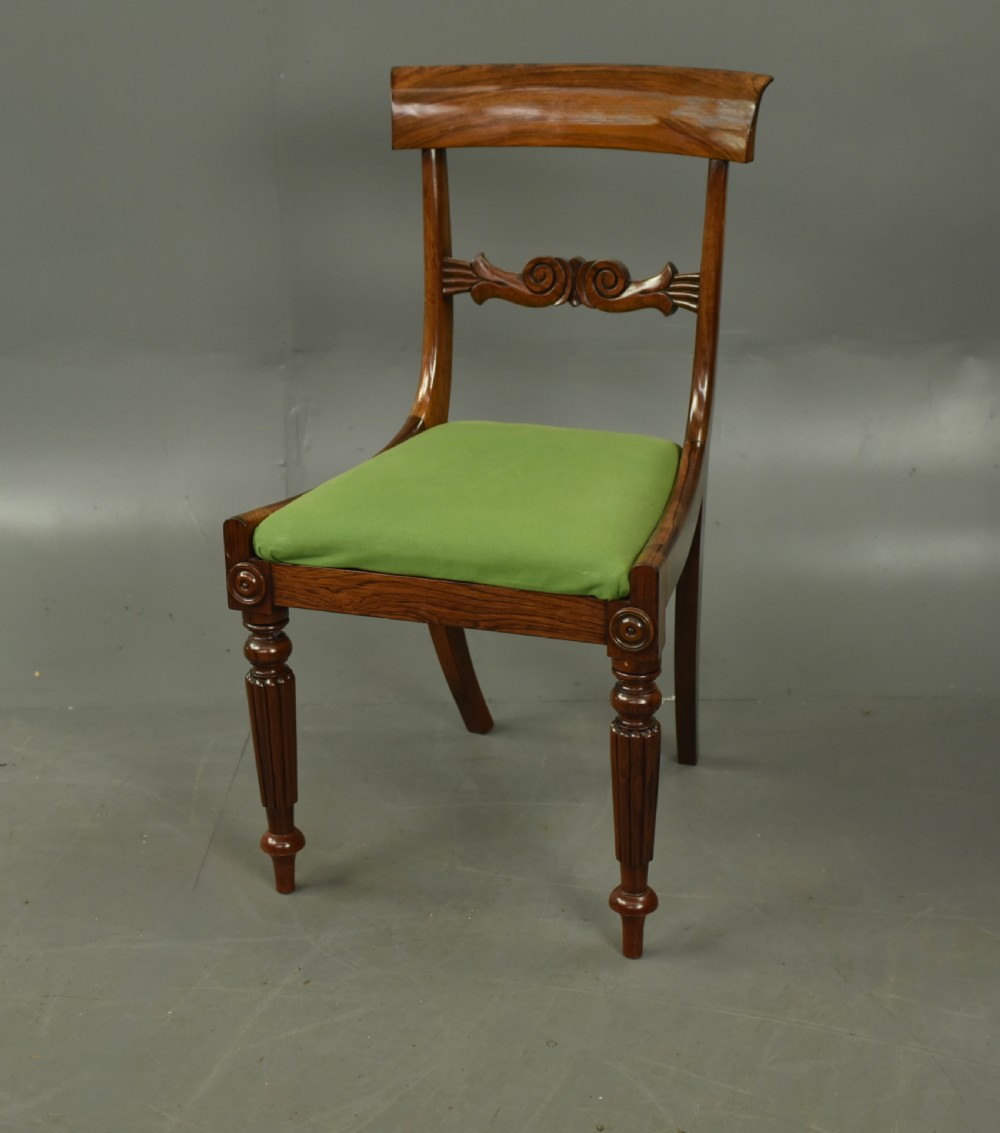 Set of six Regency dining chairs  View II