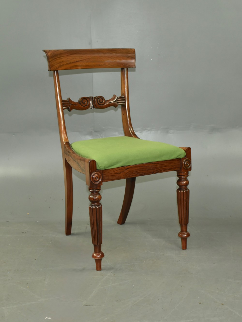 Set of six Regency dining chairs  View III