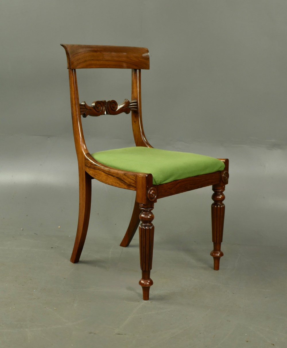 Set of six Regency dining chairs  View IV
