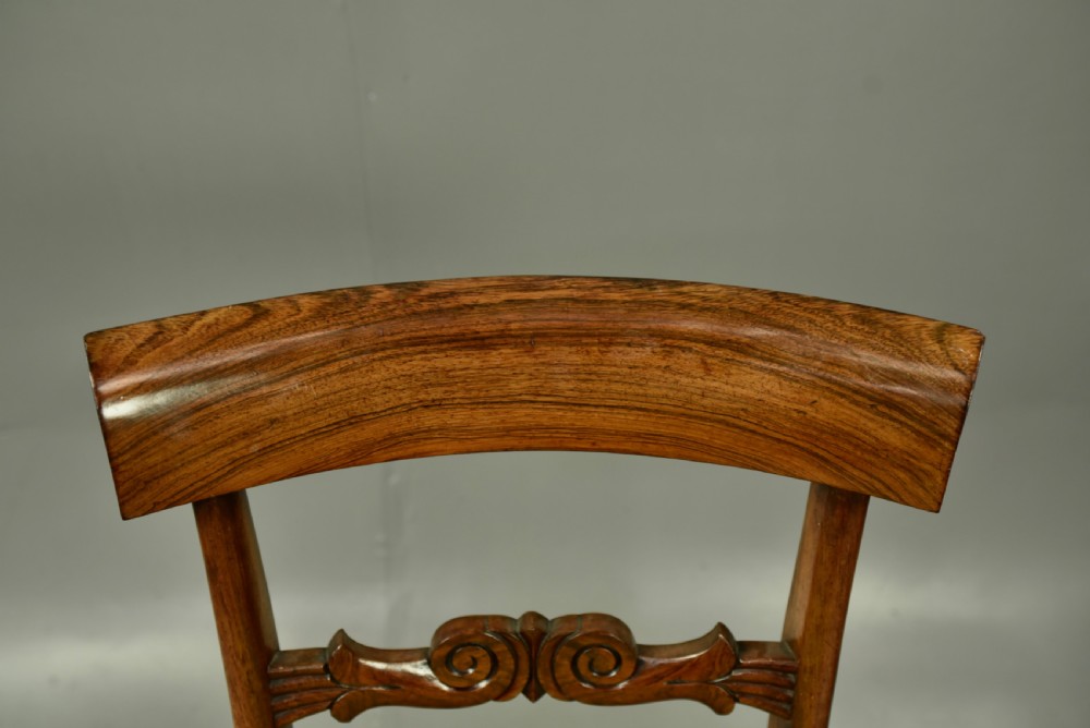 Set of six Regency dining chairs  View IX