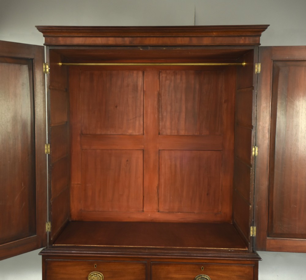 Georgian mahogany wardrobe  View V