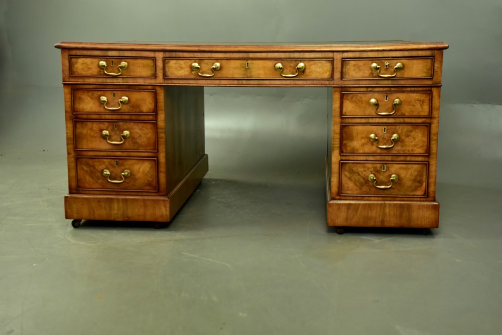 Victorian walnut partners desk 
