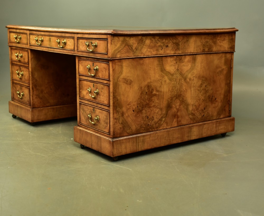 Victorian walnut partners desk  View V