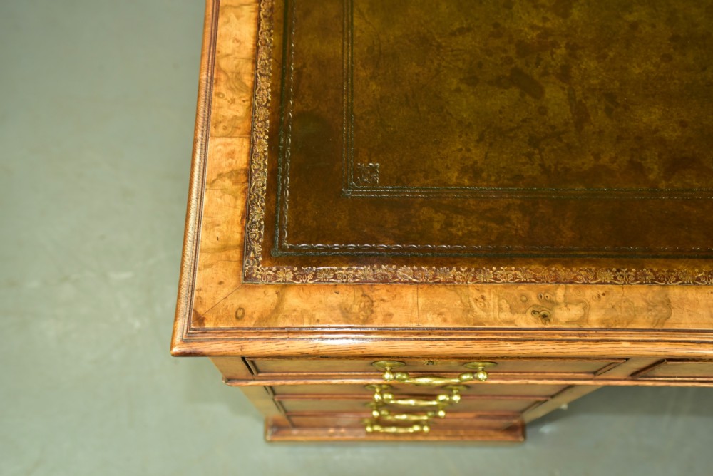 Victorian walnut partners desk  View VII