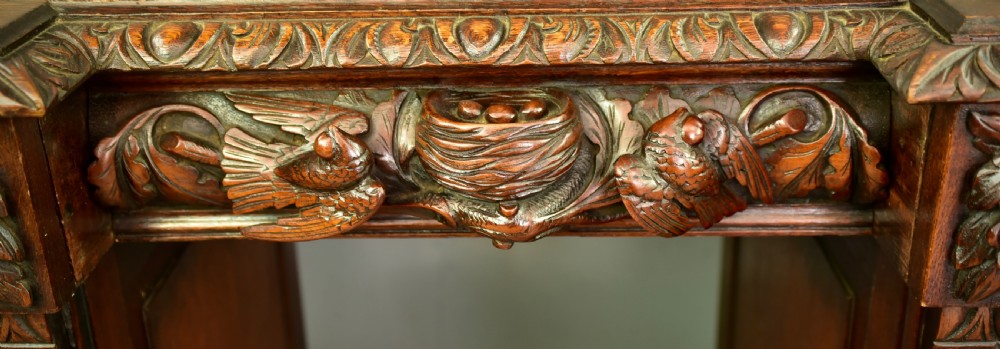 Victorian carved oak sideboard  View VI