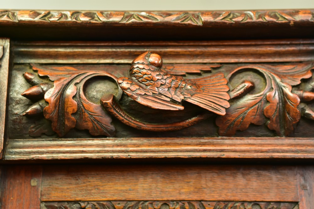 Victorian carved oak sideboard  View IX