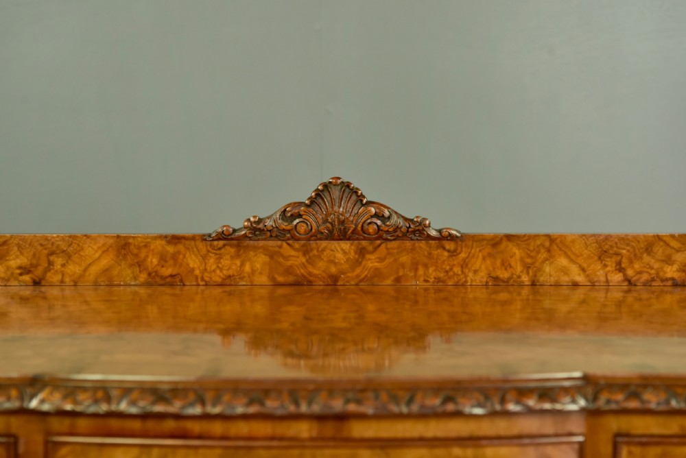 Queen Anne style burr walnut side table  View IX