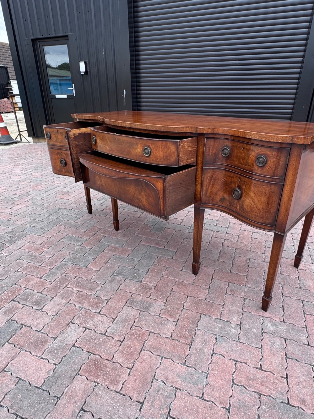 Georgian mahogany sideboard View VIII