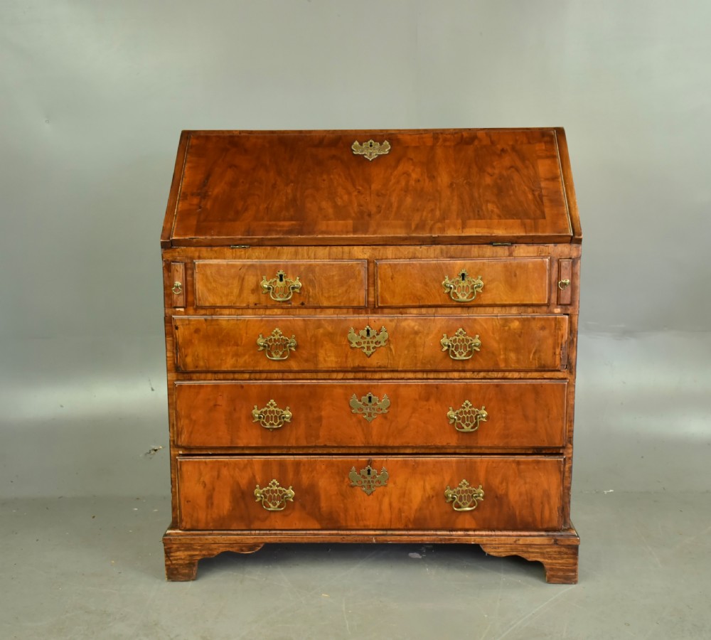 18th century walnut bureau 