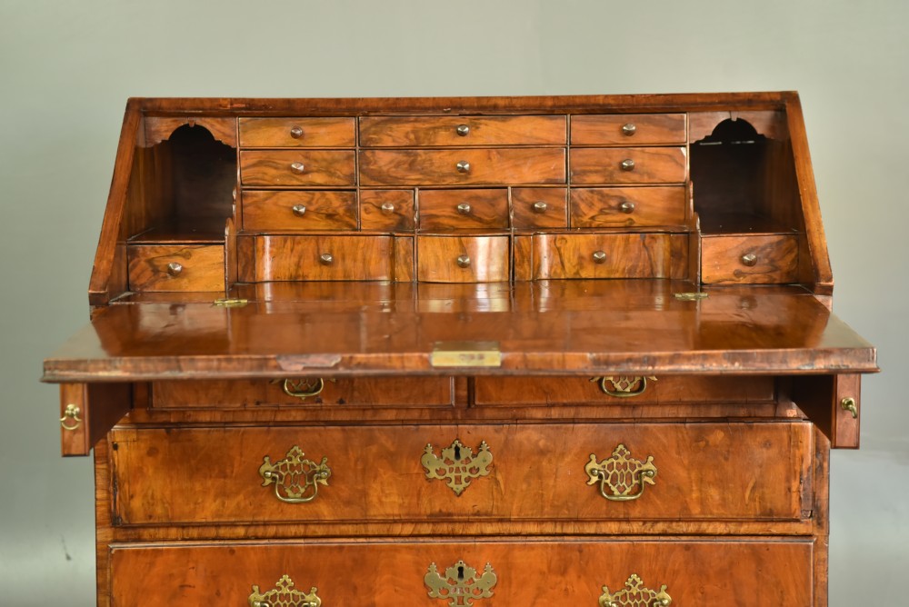 18th century walnut bureau  View III
