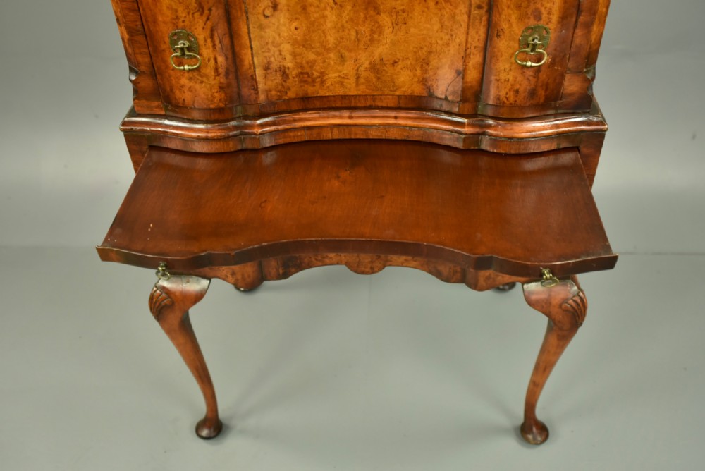Walnut Queen Anne style chest on stand tall boy  View VII