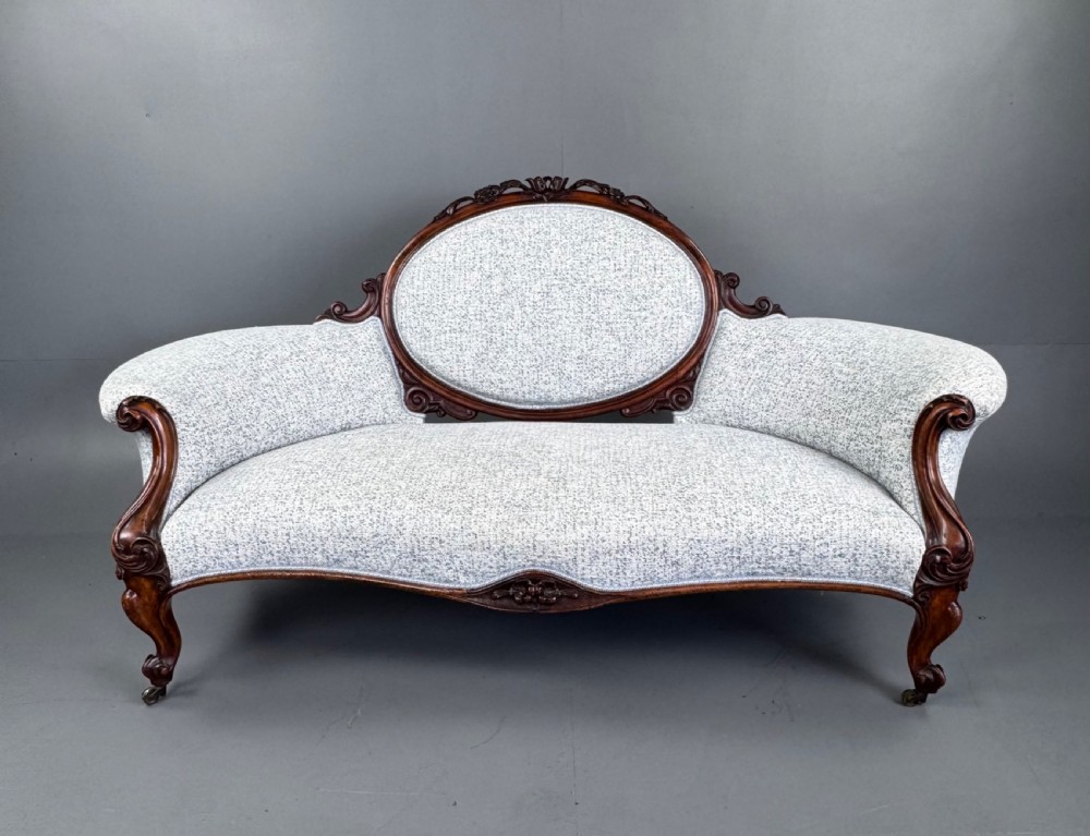 Victorian mahogany double ended sofa 