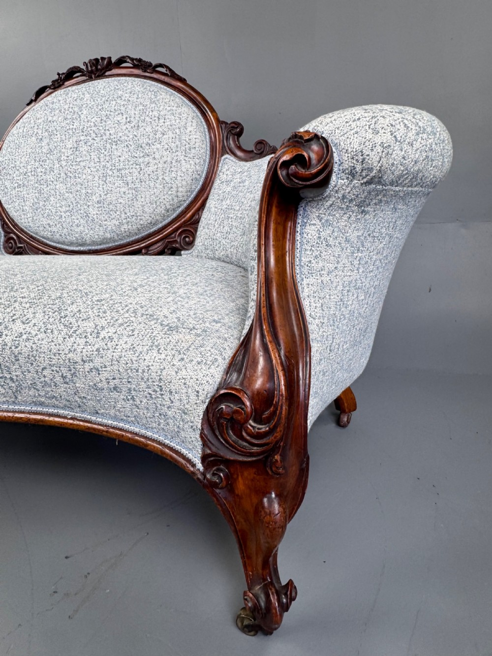 Victorian mahogany double ended sofa  View VI
