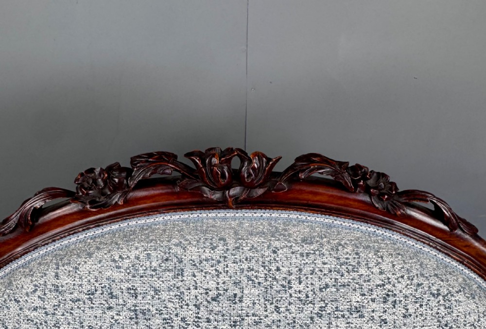Victorian mahogany double ended sofa  View VII