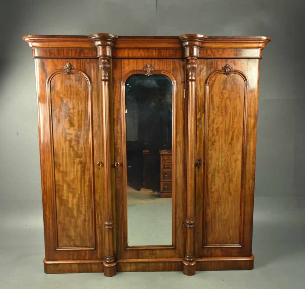 Victorian triple wardrobe 