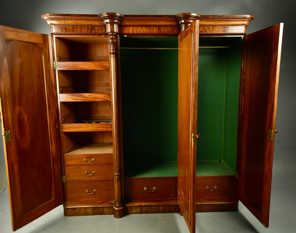 Victorian triple wardrobe  View II