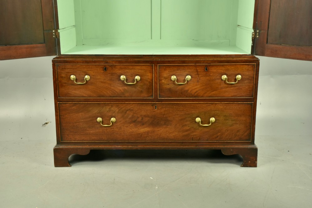Georgian mahogany wardrobe  View III
