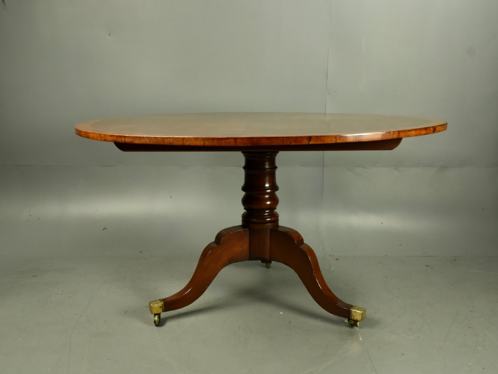 Regency mahogany circular dining table  View III