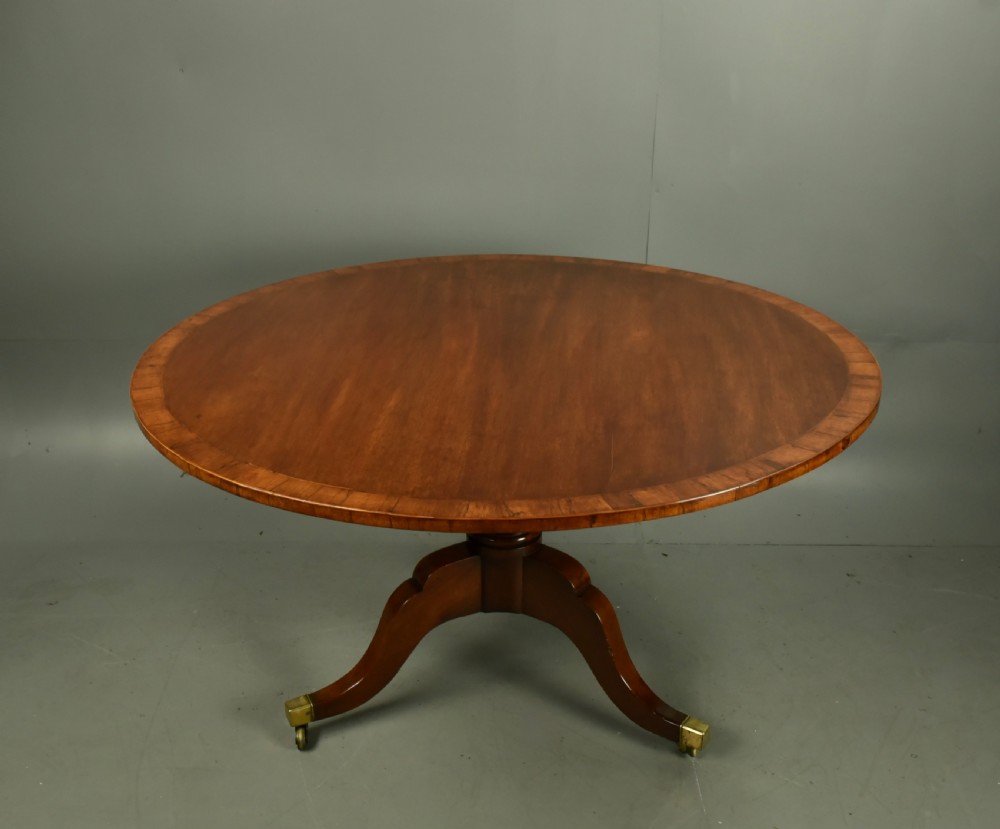 Regency mahogany circular dining table  View IV