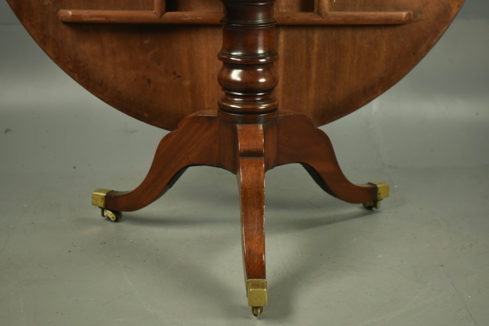 Regency mahogany circular dining table  View VI